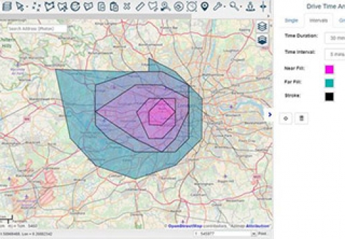 Calculate Drive Time Polygons - Network Analysis