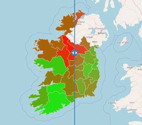 Azimap used to Visualise Irish News Story
